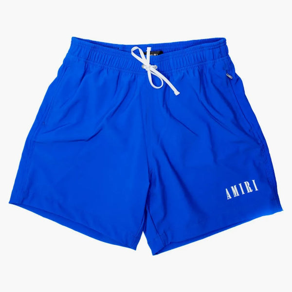 Amiri Core Logo Swim Trunk Blues Blue