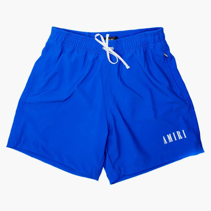 Amiri Core Logo Swim Trunk Blues Blue