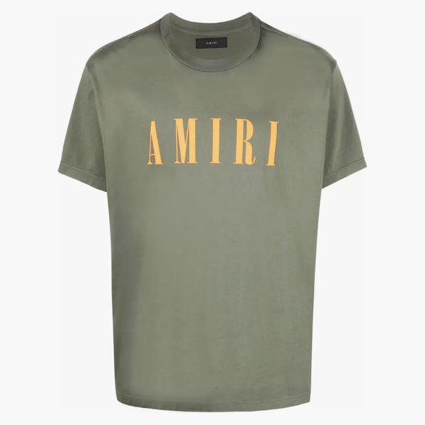 Amiri Core Logo Tee Army Green Orange