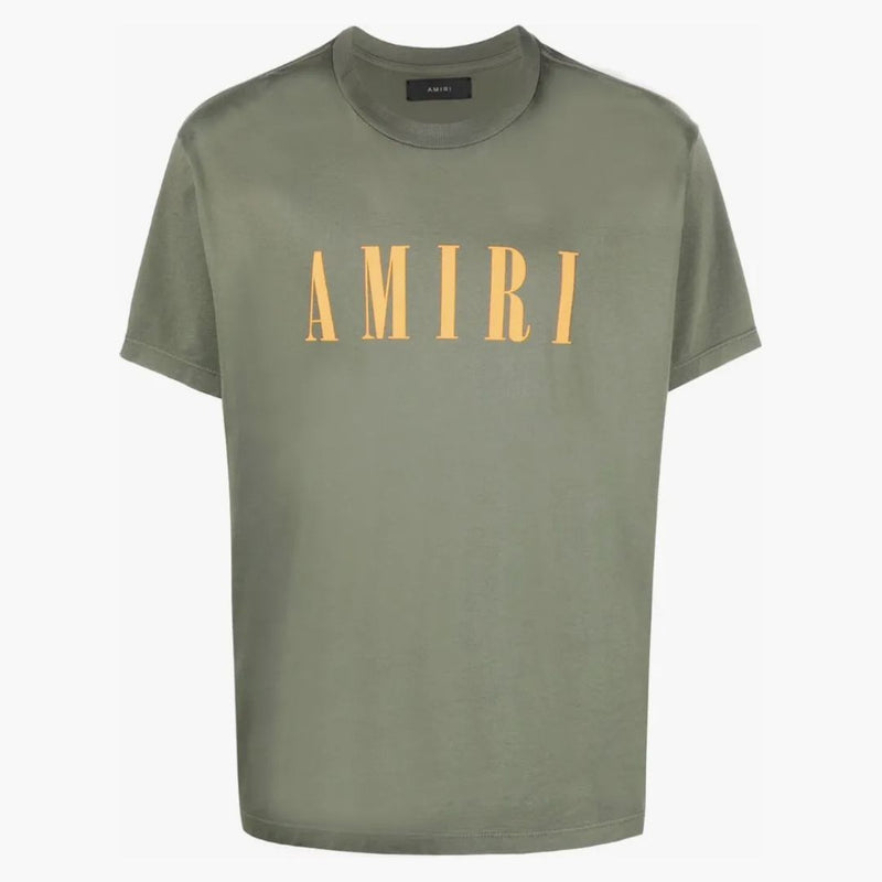 Amiri Core Logo Tee Army Green Orange