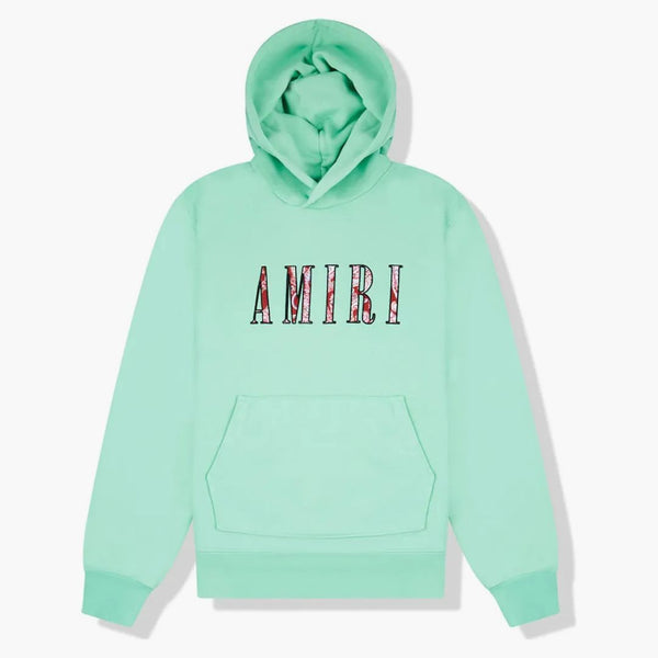 Amiri Core Paisley Logo Hoodie Green