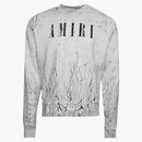 Amiri Cracked Dye Core Logo Crewneck White/Black