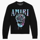 Amiri Crystal Ball Logo-intarsia Cashmere Sweater Black