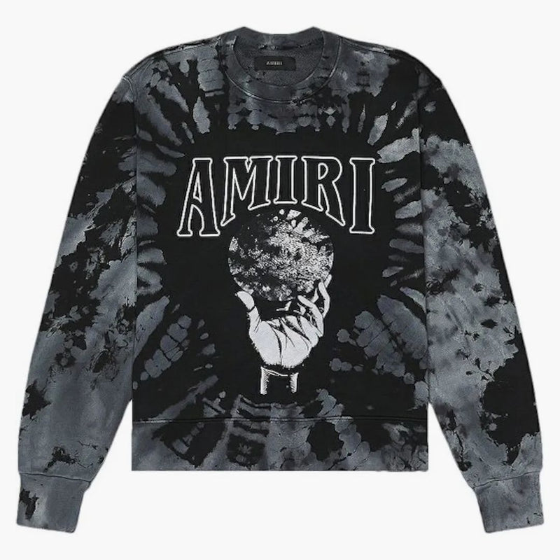 Amiri Crystal Ball Tie-Dye CrewNeck Black