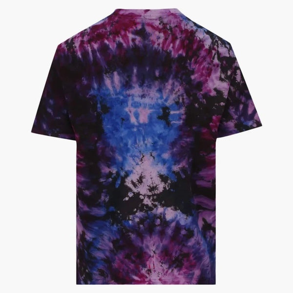 Amiri Crystal Ball Tie-Dye s krátkým rukávem Black/Purple/Blue