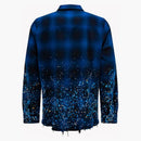 Camisa de franela de cristal amiri azul/negro