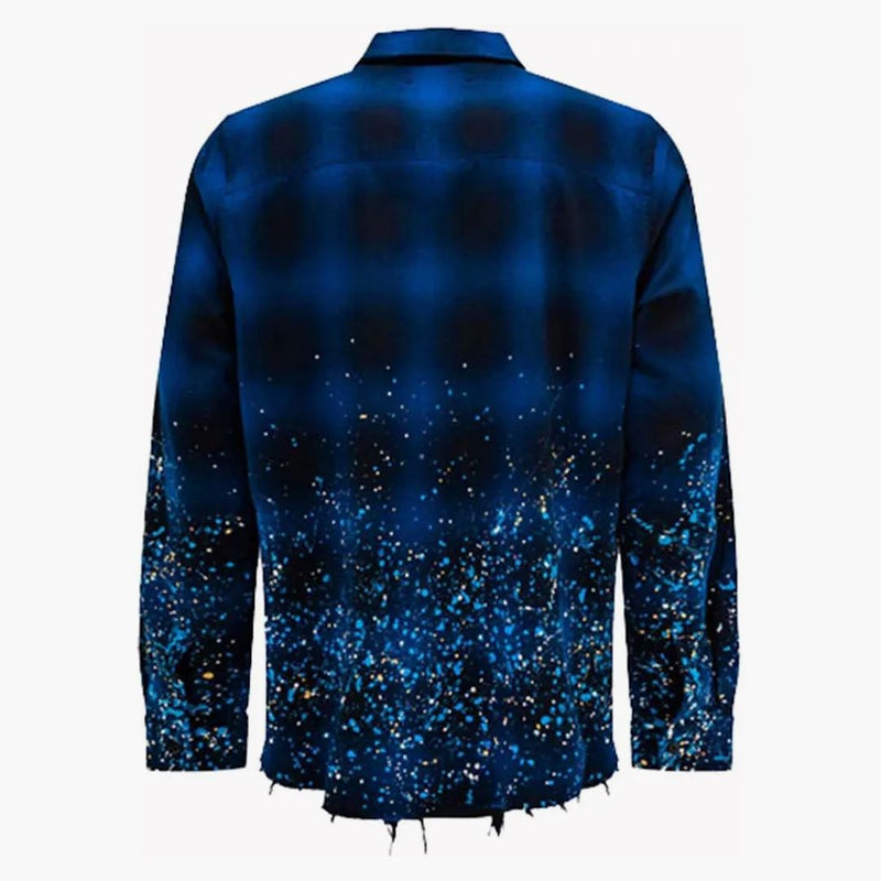 Amiri Crystal Painter Flanel Shirt Blue/Black