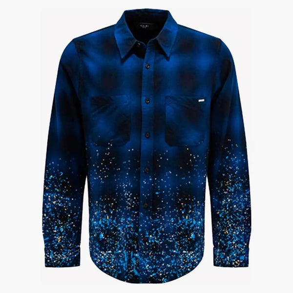 Amiri Crystal Painter Flanel Shirt Blue/Black