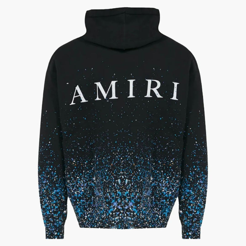Amiri Crystal Painter Hoodie Black/Blue/Crystal White