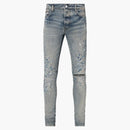 Amiri Crystal Paiter Jeans Clay Indigo