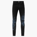Amiri Crystal Paiter Jeans Overdyed Black