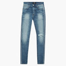 Amiri Crystal Track Jeans 70's Indigo