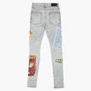Amiri Denim Playboy Magazine Skinny Jeans Blue