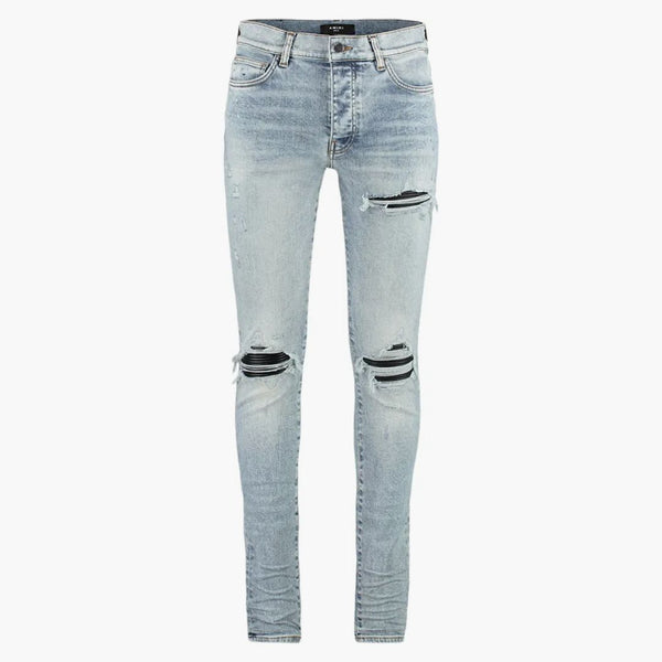 Amiri zničil Slim Fit džíny Stone Washed Blue/Black