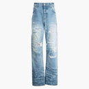 Amiri destruyó los jeans de fit straight azul