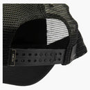 Amiri haftowane logo caper czapka czarna/Carolina Blue