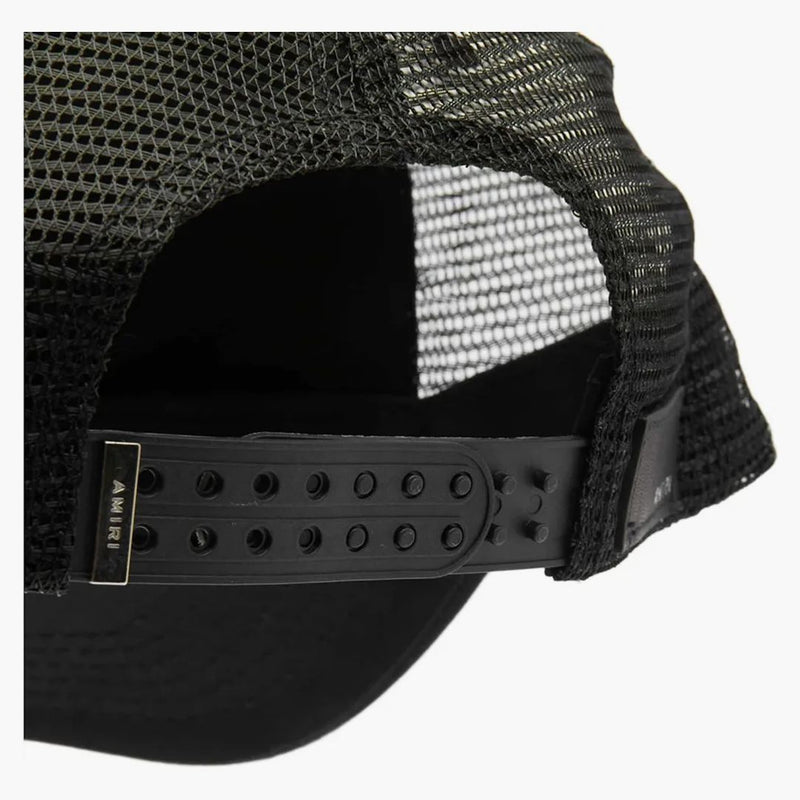Amiri vyšívaný logo Trucker Cap Black/Carolina Blue