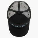 Amiri haftowane logo caper czapka czarna/Carolina Blue