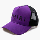 Amiri vyšívaný logo Trucker Cap Purple/Black