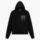 Amiri Embroidered Paint Drip Core Logo Hoodie Black