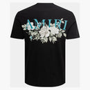 Amiri blommig logote te svart