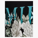 Amiri blommig logote te svart