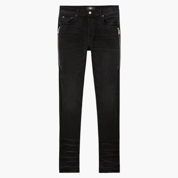 Amiri Half Track Denim Jeans Agged Black