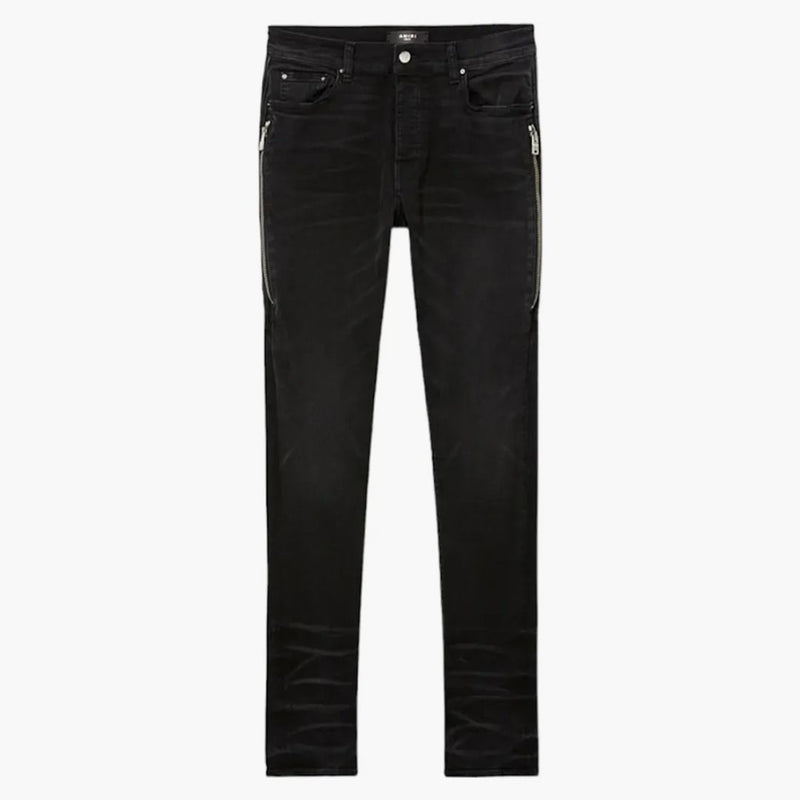 Amiri Half Track Denim Jeans Agged Black