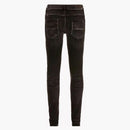 Amiri Leather Camo MX1 Jeans Agged Black