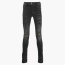 Amiri Leather Camo MX1 Jeans Agged Black