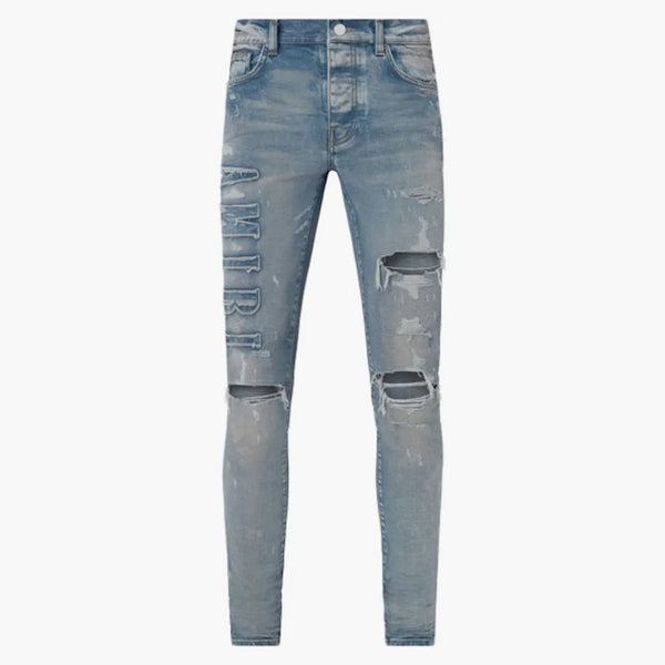 Amiri Logo Applique Jeans Clay Indigo