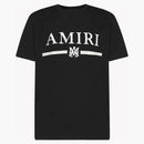Maglietta di cotone logo amiri nero/bianco
