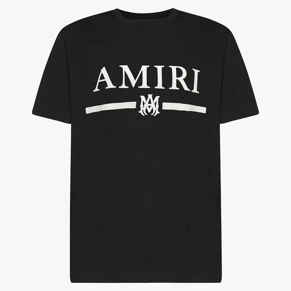 Amiri logo bavlněné tričko černé/bílé