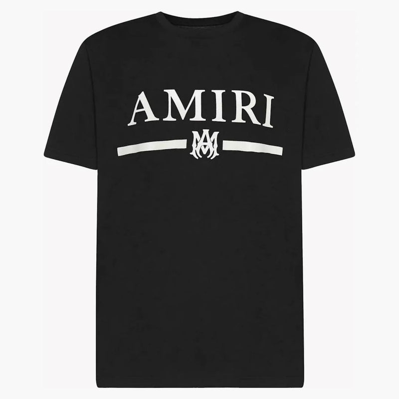 Amiri logo bavlněné tričko černé/bílé