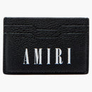 Amiri Logo Leather Card Holder Black