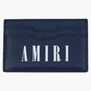 Amiri Leather Card Holder Navy