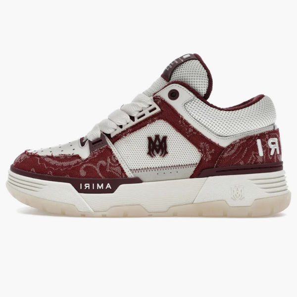 Amiri MA-1 Bandana Denim Burgundsko