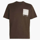 Amiri ma bandana sil silk apliques té marrón