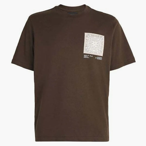 Amiri MA Bandana Silk Applique Tea Brown