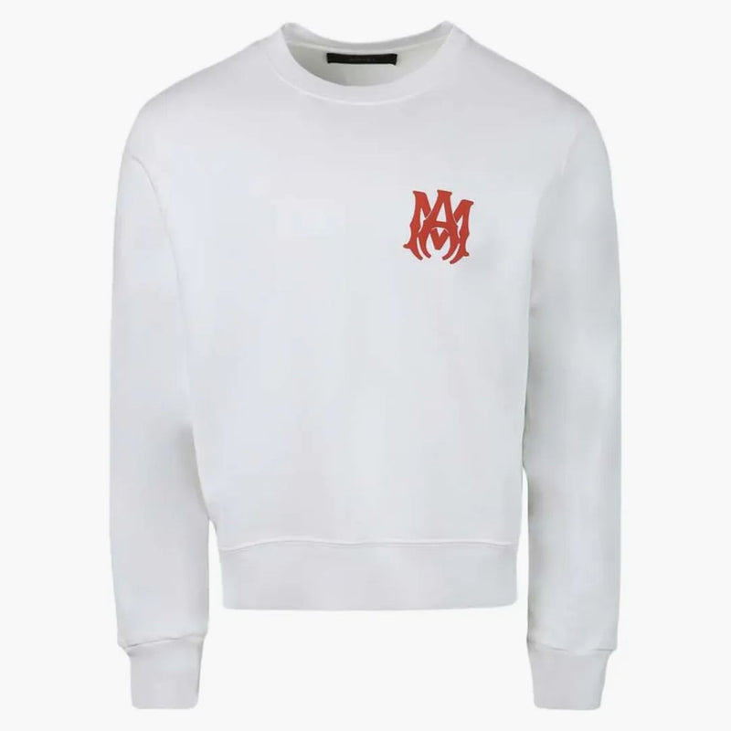 Amiri MA Logo CrewNeck White