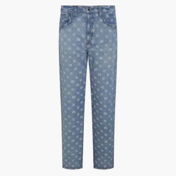 Amiri ma Paisley Jacquard Jeans Blue