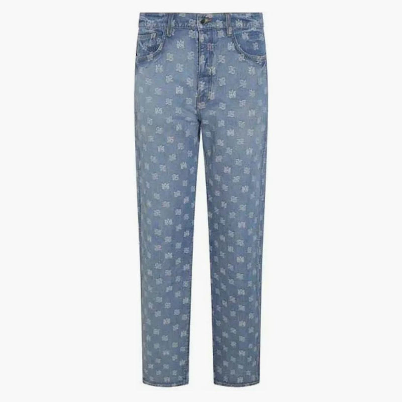 Amiri Ma Paisley Jacquard Jeans Blue