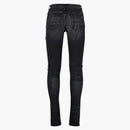 Amiri Mx1 Bandana Destroyed Skinny Fit Jeans Black/brown