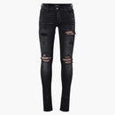 Amiri Mx1 Bandana Destroyed Skinny Fit Jeans Black/brown