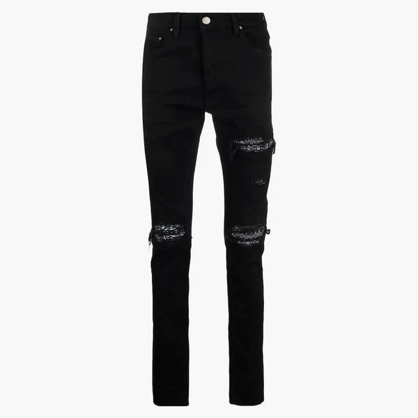 Amiri MX1 Bandana Jeans Black