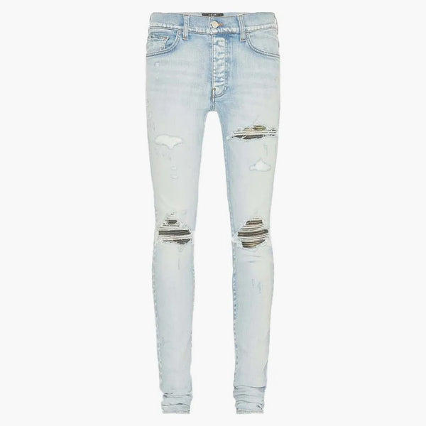 Amiri MX1 Camo Jeans Light Indigo