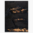 Amiri MX1 Mid Rise Skinny Jeans Black/Leopard Print