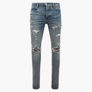 Amiri MX1 Neon Plaid Jeans Clay Indigo