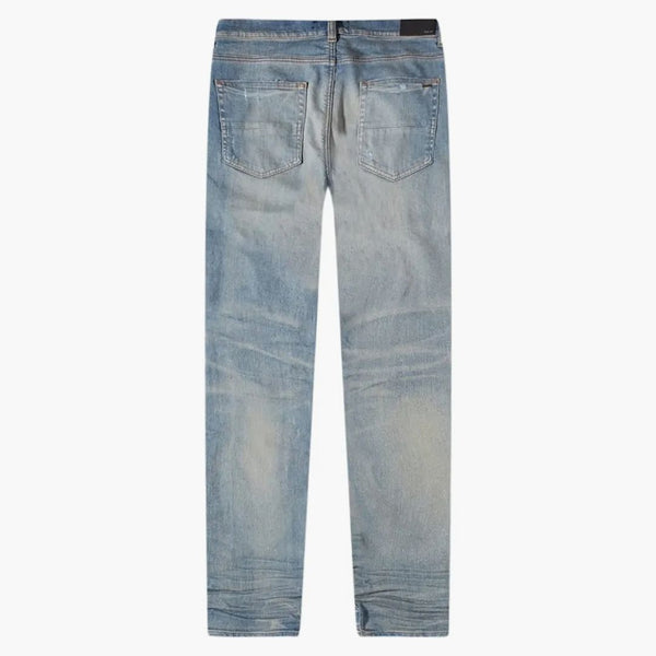 Amiri MX1 Suede Skinny Jeans Clay Indigo