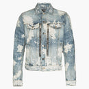 Amiri MX2 Trucker Bleached Denim Jacket Blue